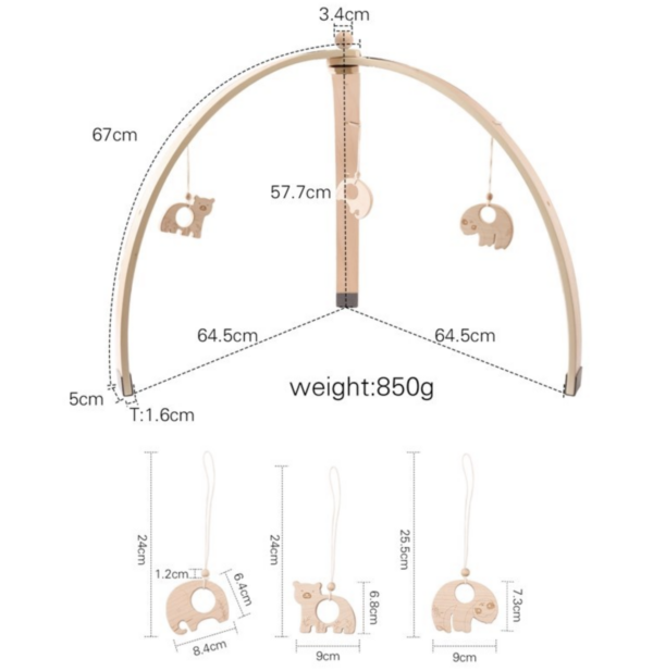 Baby Gym: Triangular Curved Shape Play Mat for Newborns and Infants - Image 4
