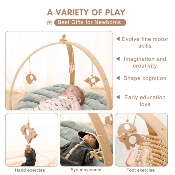 Baby Gym: Triangular Curved Shape Play Mat for Newborns and Infants - Image 9