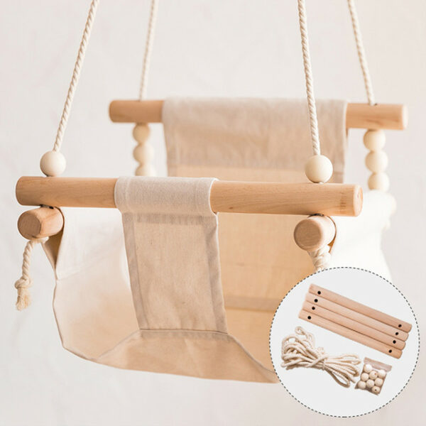 Wooden Swingset for Babies & Toddlers - Image 5