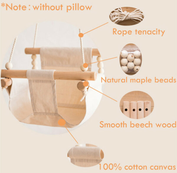 Wooden Swingset for Babies & Toddlers - Image 3