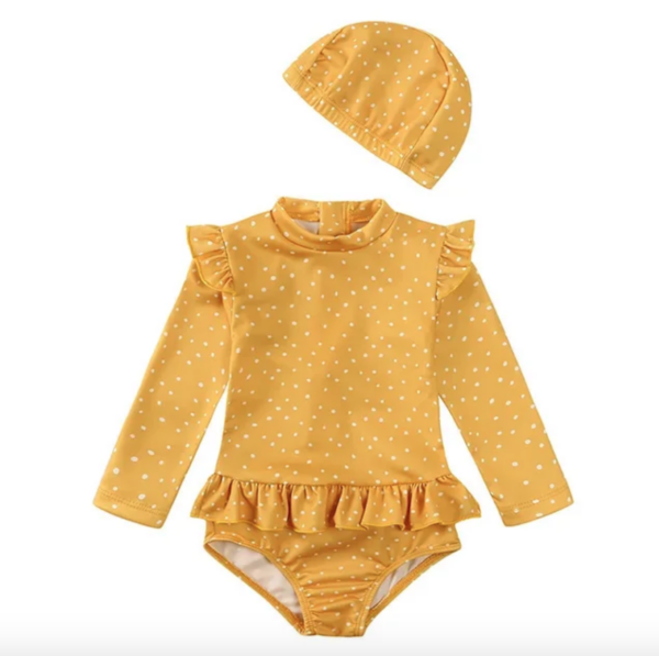 Long-Sleeve UV-Proof Swimwear Set for Kids 1-7 Years - Image 3